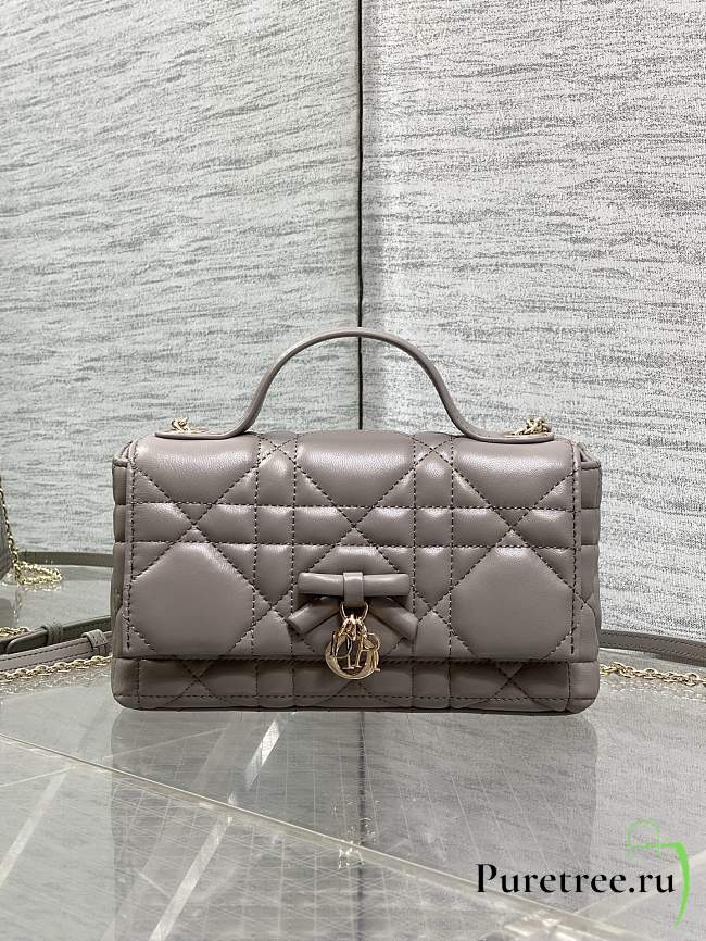 DIOR | My Dior Mini Bag Cannage Lambskin Gray - 1