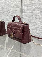 DIOR | My Dior Mini Bag Cannage Lambskin Burgundy - 6