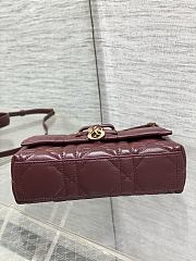 DIOR | My Dior Mini Bag Cannage Lambskin Burgundy - 3