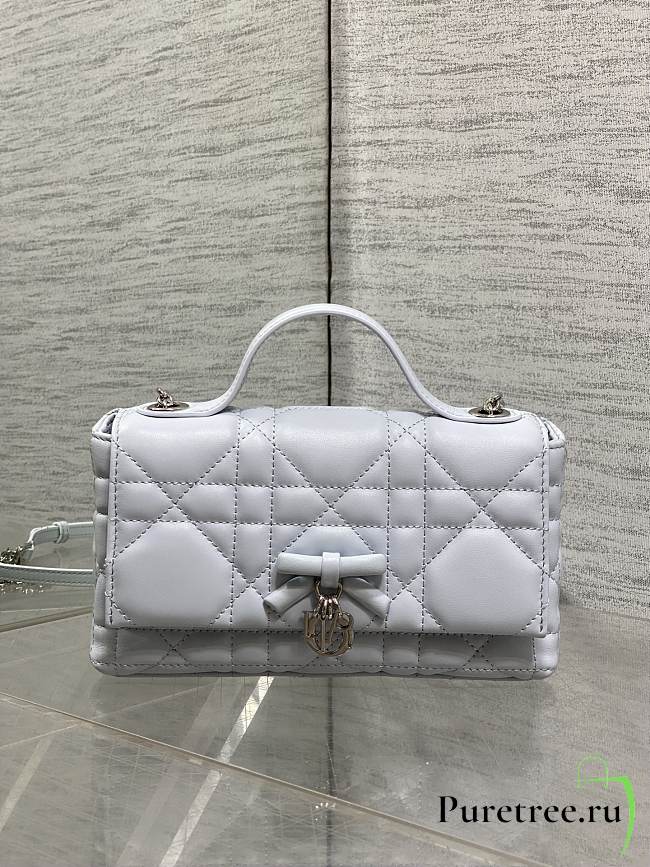 DIOR | My Dior Mini Bag Cannage Lambskin White - 1