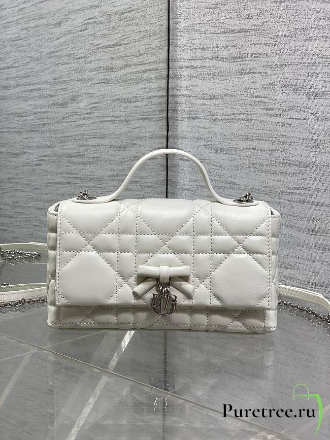 DIOR | My Dior Mini Bag Cannage Lambskin Off White - 1