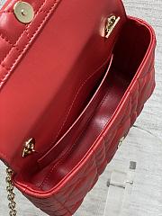 DIOR | My Dior Mini Bag Cannage Lambskin Gold Hardware In Red - 5