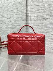 DIOR | My Dior Mini Bag Cannage Lambskin Gold Hardware In Red - 3