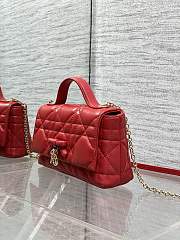 DIOR | My Dior Mini Bag Cannage Lambskin Gold Hardware In Red - 2