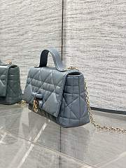 DIOR | My Dior Mini Bag Cannage Lambskin Blue - 6