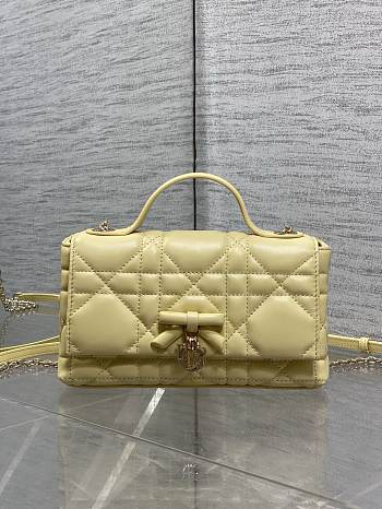 DIOR | My Dior Mini Bag Cannage Lambskin Yellow