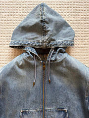 LOUIS VUITTON | Hooded Workwear Denim Blouson - 3