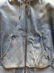 LOUIS VUITTON | Hooded Workwear Denim Blouson - 6
