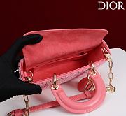 DIOR | Lady D-Joy 22 Small Embroidered Beaded Pink - 6