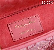 DIOR | Lady D-Joy 22 Small Embroidered Beaded Pink - 3