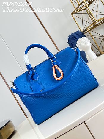 LOUIS VUITTON | Speedy Soft 30 Cowhide leather in blue