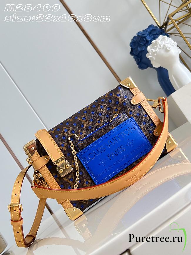 LOUIS VUITTON | MM Side Trunk Bag Neon Wave Blue - 1