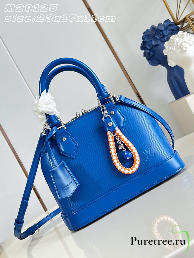 LOUIS VUITTON | Alma BB Epi Rainbow Bag Ocean Blue - 1