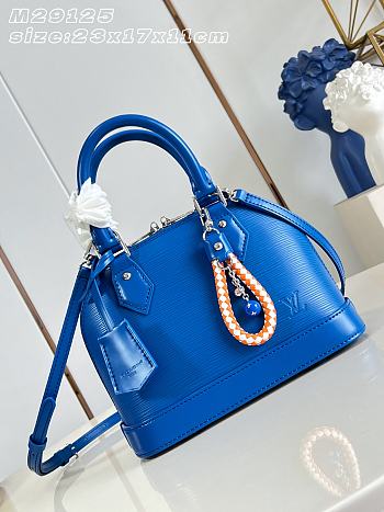 LOUIS VUITTON | Alma BB Epi Rainbow Bag Ocean Blue