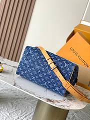 LOUIS VUITTON | Speedy 30 Bandouliere Denim Blue - 6