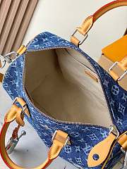 LOUIS VUITTON | Speedy 30 Bandouliere Denim Blue - 4