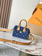 LOUIS VUITTON | Speedy 18 Bandouliere In Denim Blue - 5