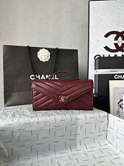 CHANEL | Clutch Bag In Burgundy Color - 1