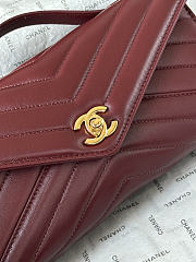CHANEL | Clutch Bag In Burgundy Color - 4