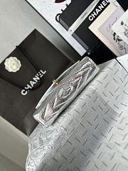 CHANEL | Clutch Bag In Silver Color - 6