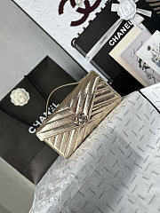 CHANEL | Clutch Bag In Gold Color Silver Hardware - 4