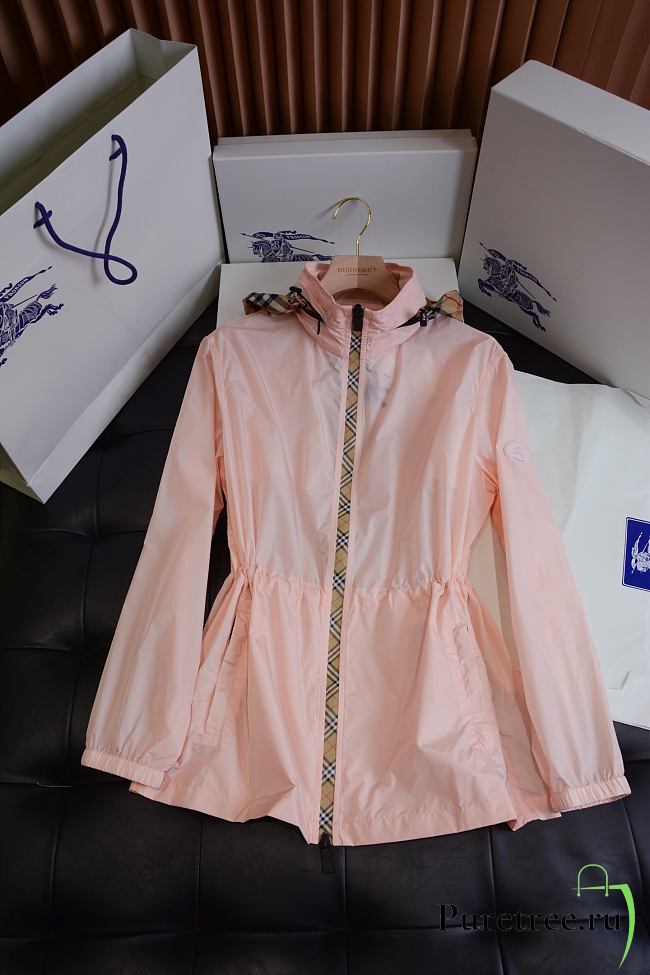 BURBERRY | Short Nylon Blackpool Parka Pink - 1