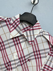 BURBERRY | Plaid shirt dress pink - 4