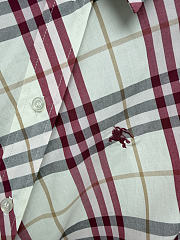 BURBERRY | Plaid shirt dress pink - 3