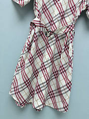 BURBERRY | Plaid shirt dress pink - 2
