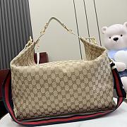 GUCCI | Brera large crossbody bag sand and brown GG canvas - 3