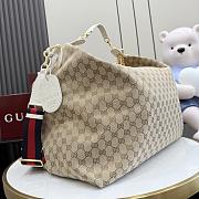GUCCI | Brera large crossbody bag sand and brown GG canvas - 2