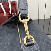 GUCCI | Brera large crossbody bag grey and black GG canvas - 5