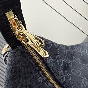 GUCCI | Brera large crossbody bag grey and black GG canvas - 2