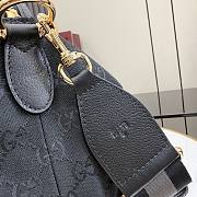 GUCCI | Brera small crossbody bag grey and black GG canvas - 4