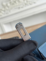HERMES | Kelly Mini Pochette In Navy Blue Color - 5