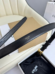 CELINE | Triomphe Belt In Smooth Calfskin With Gold Finish 2.5 cm - 4