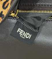 FENDI | Baguette Printed cavallino calfskin bag brown size 27 cm - 3