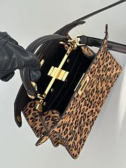 FENDI | Peekaboo ISeeU Petite Printed cavallino calfskin bag brown - 2