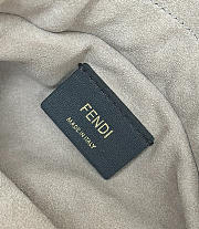 FENDI | Mamma Baguette Mini Gray shearling bag - 2