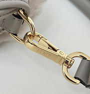 FENDI | Mamma Baguette Medium Gray shearling bag - 6
