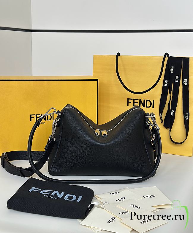 FENDI | Lui Medium Black leather bag - 1