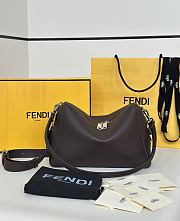 FENDI | Lui Medium Dark Brown leather bag - 1