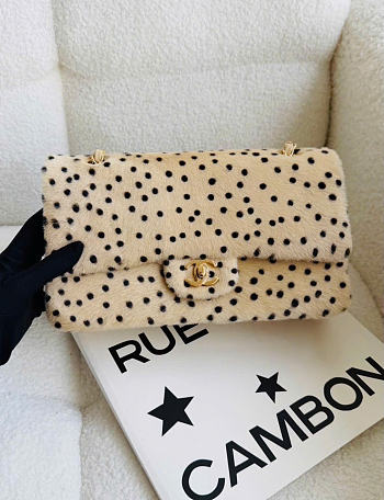 CHANEL | Métiers d'Art 2026 Leopard Classic Flap Bag Light Beige & Black