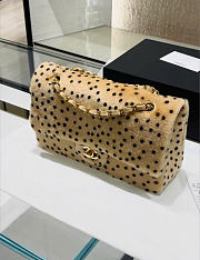 CHANEL | Métiers d'Art 2026 Leopard Classic Flap Bag Light Beige & Black - 6