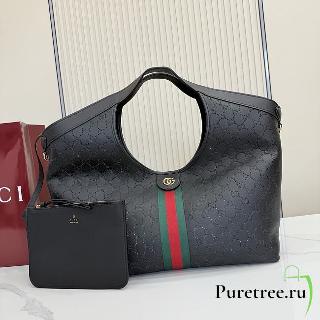 GUCCI | Giglio Large Tote Bag In Black - 1