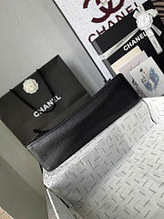 CHANEL | 38 Spring-Summer 2026 Silver Hardware Maxi Flap Bag In Black - 5