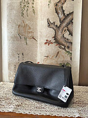 CHANEL | 38 Spring-Summer 2026 Silver Hardware Maxi Flap Bag In Black - 2