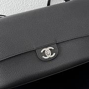 CHANEL | 32 Spring-Summer 2026 Silver Hardware Maxi Flap Bag In Black - 3
