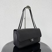 CHANEL | 32 Spring-Summer 2026 Silver Hardware Maxi Flap Bag In Black - 4