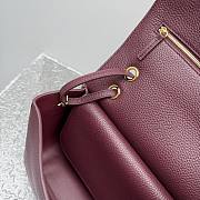 CHANEL | 32 Spring-Summer 2026 Gold Hardware Maxi Flap Bag In Burgundy - 6